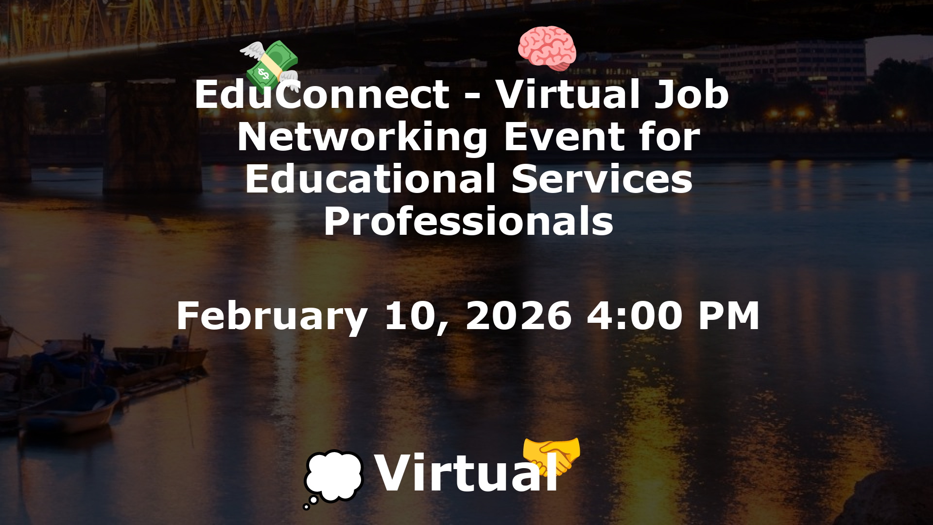 EduConnect - Virtual Job  Networking Event for Educational Services Professionals event image